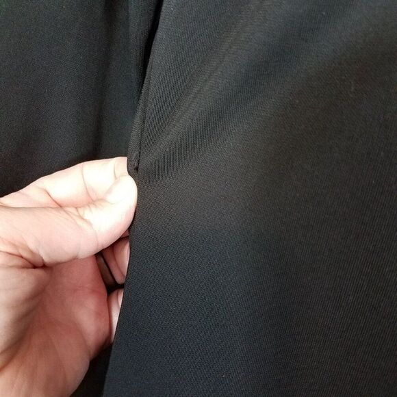 Style & Co Black Full Button Down Petites Small Dress 3/4 Sleeves Polyester PS - Picture 11 of 13